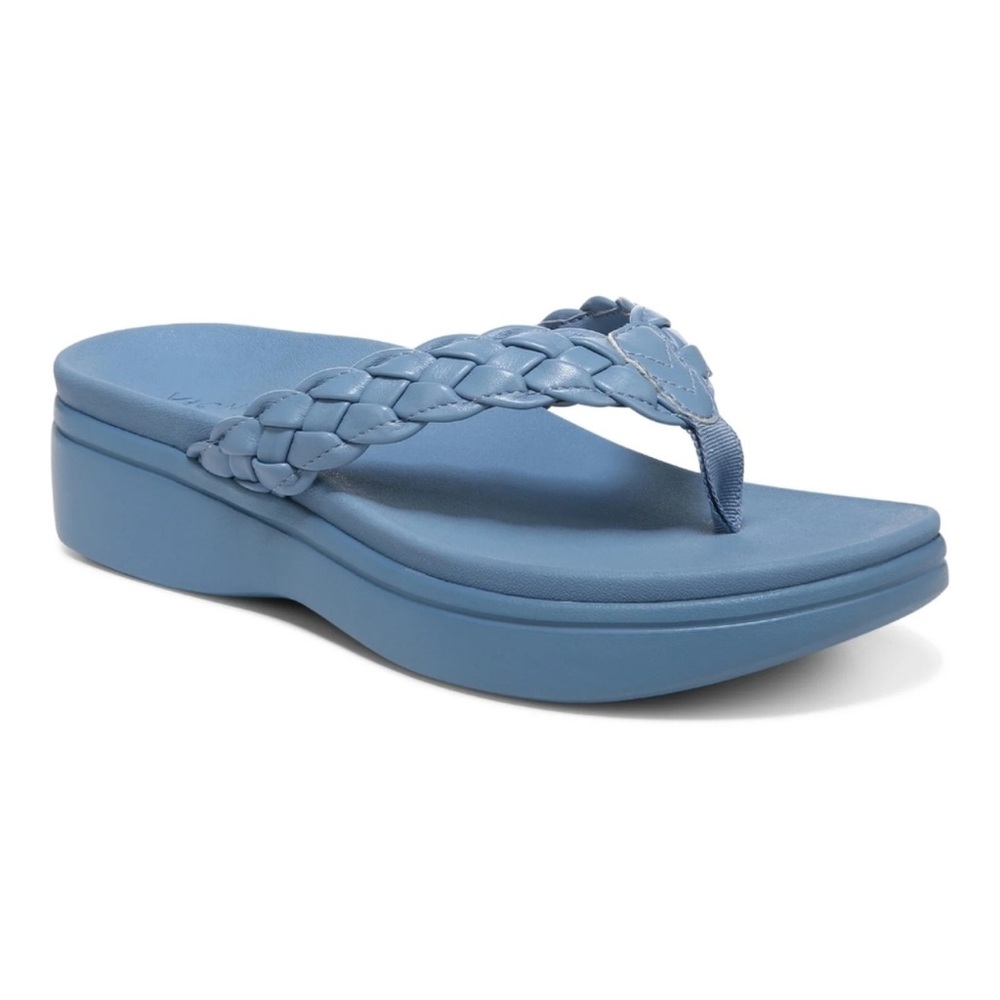 Vionic Blue Braided Platform Sandals - image 3